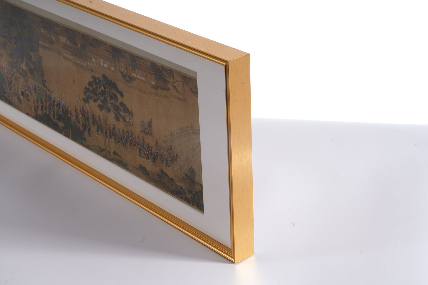 Ming Dynasty The Battle Against Piracy Painting Left Section Framed Art Print