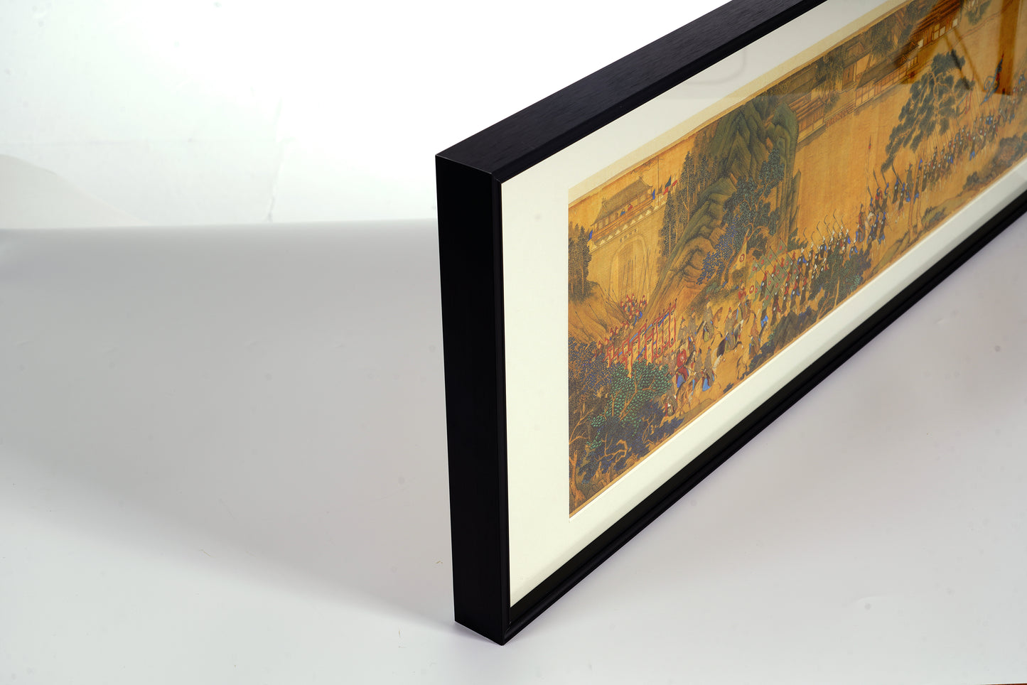 Ming Dynasty The Battle Against Piracy Painting Left Section Framed Art Print