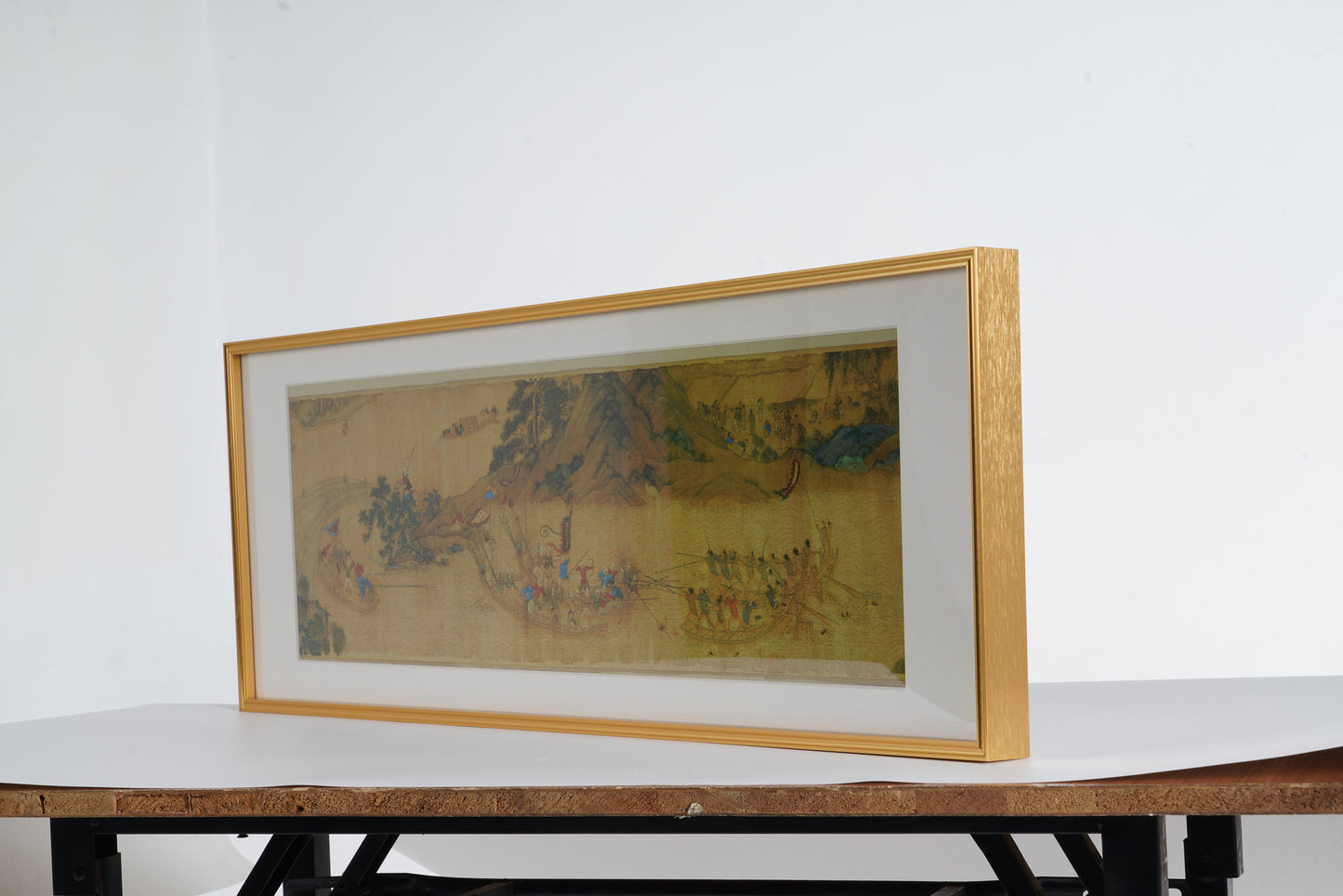 Ming Dynasty The Battle Against Piracy Painting Middle Section Framed Art Print