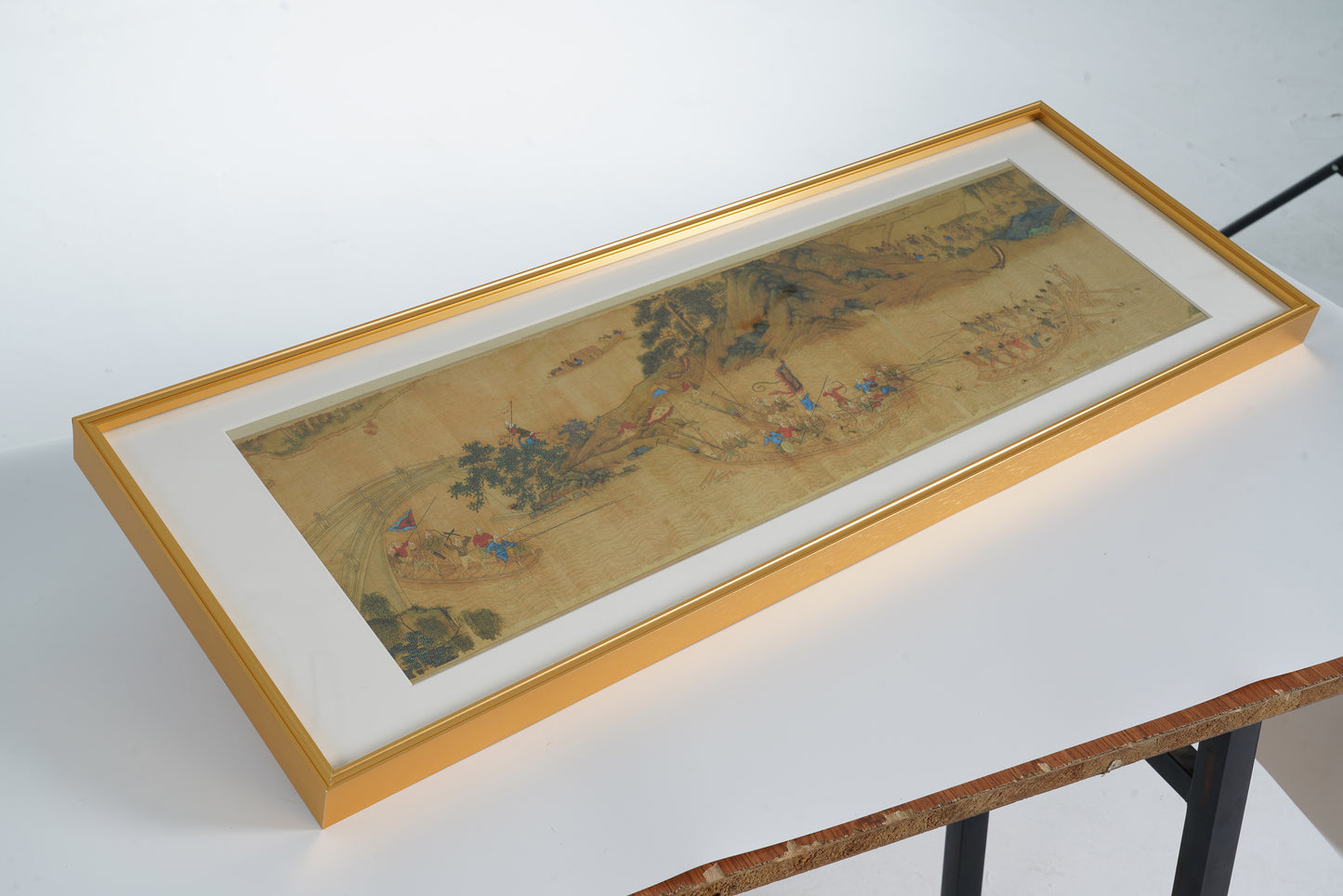 Ming Dynasty The Battle Against Piracy Painting Middle Section Framed Art Print